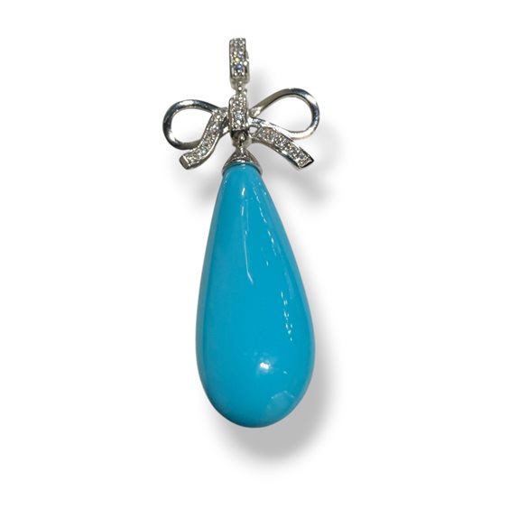 Pendente Mandile 1922 Donna Pietre e perle in Argento Pasta di turchese 2CPZC118503 - 2CPZC118503